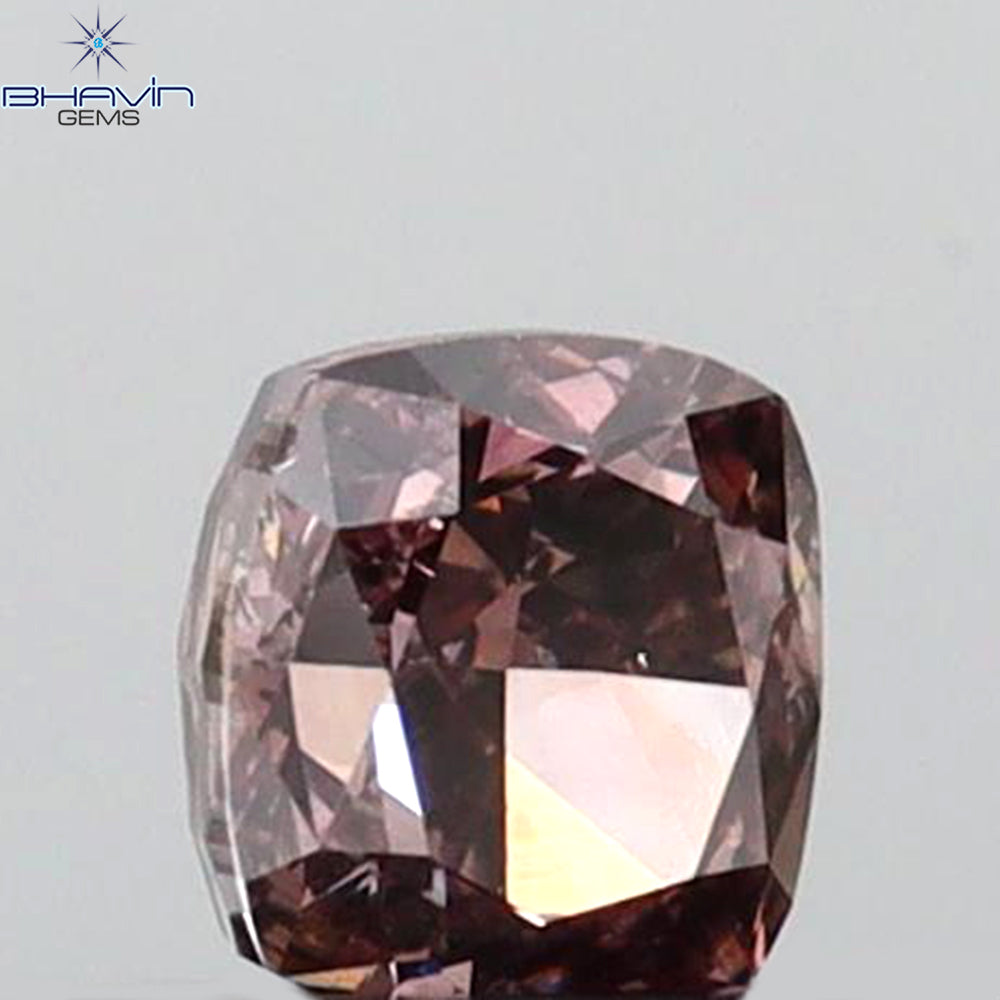 0.30 CT Cushion Shape Natural Diamond Pink Color SI1 Clarity (3.70 MM)