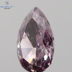0.07 CT Pear Shape Natural Diamond Pink Color SI1 Clarity (3.35 MM)
