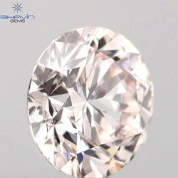 0.26 CT Round Shape Natural Diamond Pink Color VS1 Clarity (4.10 MM)