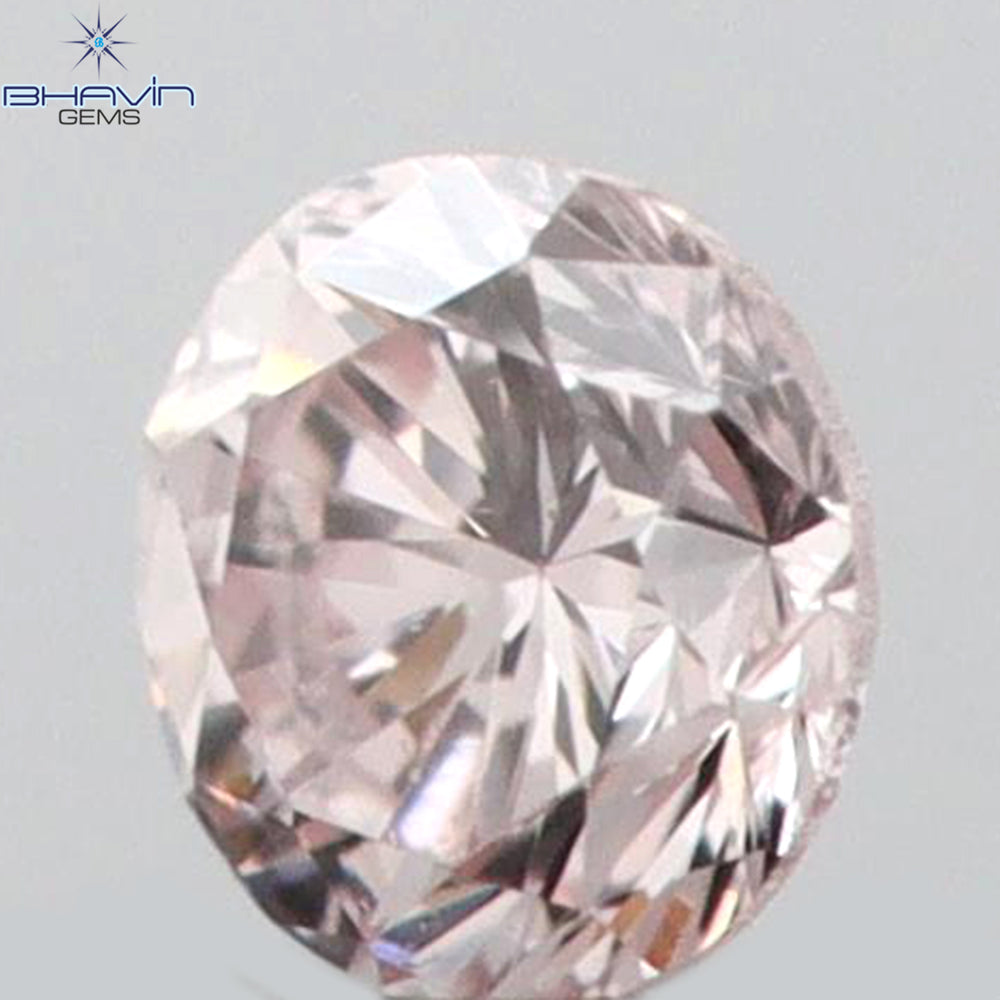 0.04 CT Round Shape Natural Diamond Pink (Argyle) Color VS2 Clarity (2.13 MM)