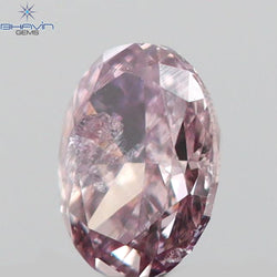 0.06 CT Oval Shape Natural Diamond Pink Color I1 Clarity (2.83 MM)