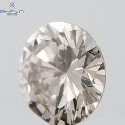 0.06 CT Round Shape Natural Diamond Pink Color VS2 Clarity (2.63 MM)