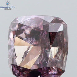 0.26 CT Cushion Shape Natural Diamond Pink Color I1 Clarity (3.48 MM)