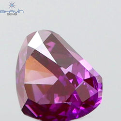 0.09 CT Heart Shape Natural Diamond Pink Color VS1 Clarity (2.49 MM)