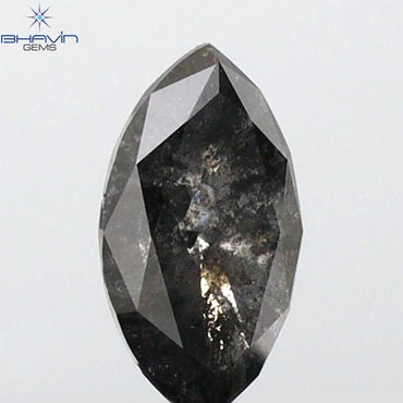 0.46 CT Marquise Shape Natural Loose Diamond Salt And pepper Color I3 Clarity (7.07 MM)