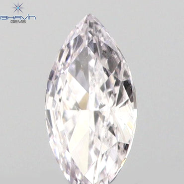 0.06 CT Marquise Shape Natural Loose Diamond Pink Color SI1 Clarity (3.98 MM)