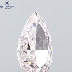 GIA Certified 0.30 CT Pear Diamond Pink Color Natural Loose Diamond (5.96 MM)