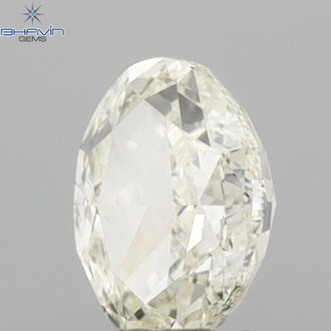 0.41 CT Oval Shape Natural Diamond Yellow Color VVS1 Clarity (5.18 MM)
