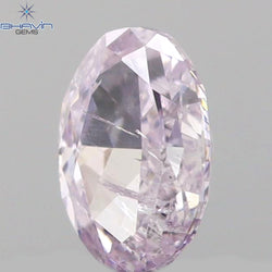 0.15 CT Oval Shape Natural Diamond Pink Color I2 Clarity (3.97 MM)