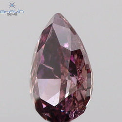 0.08 CT Pear Shape Natural Diamond Pink Color SI1 Clarity (3.50 MM)