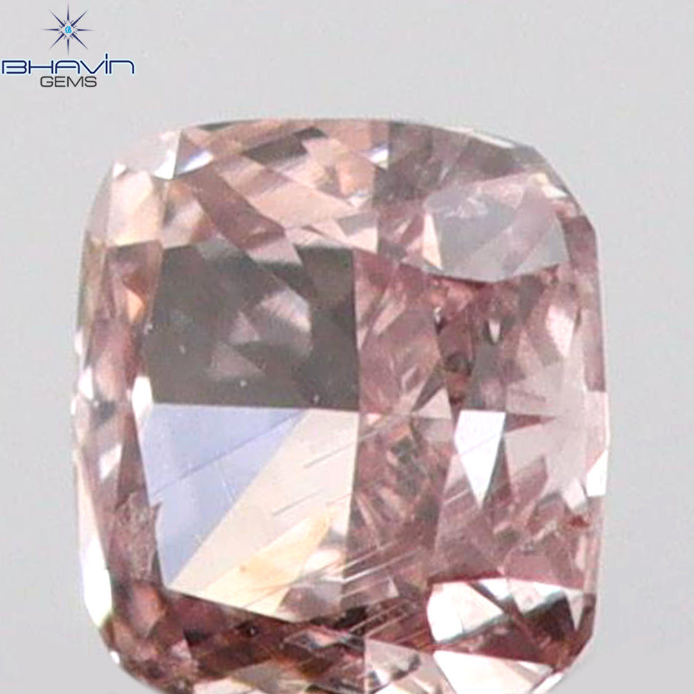 0.07 CT Cushion Shape Natural Diamond Pink Color SI1 Clarity (2.37 MM)