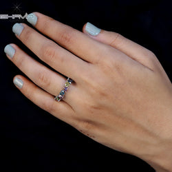 Heart Diamond Natural Diamond Ring Mix Color Gold Ring Engagement Ring