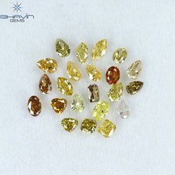 2.07 CT/22 Pcs Mix Shape Natural Diamond Mix Color SI1 Clarity (3.85 MM)