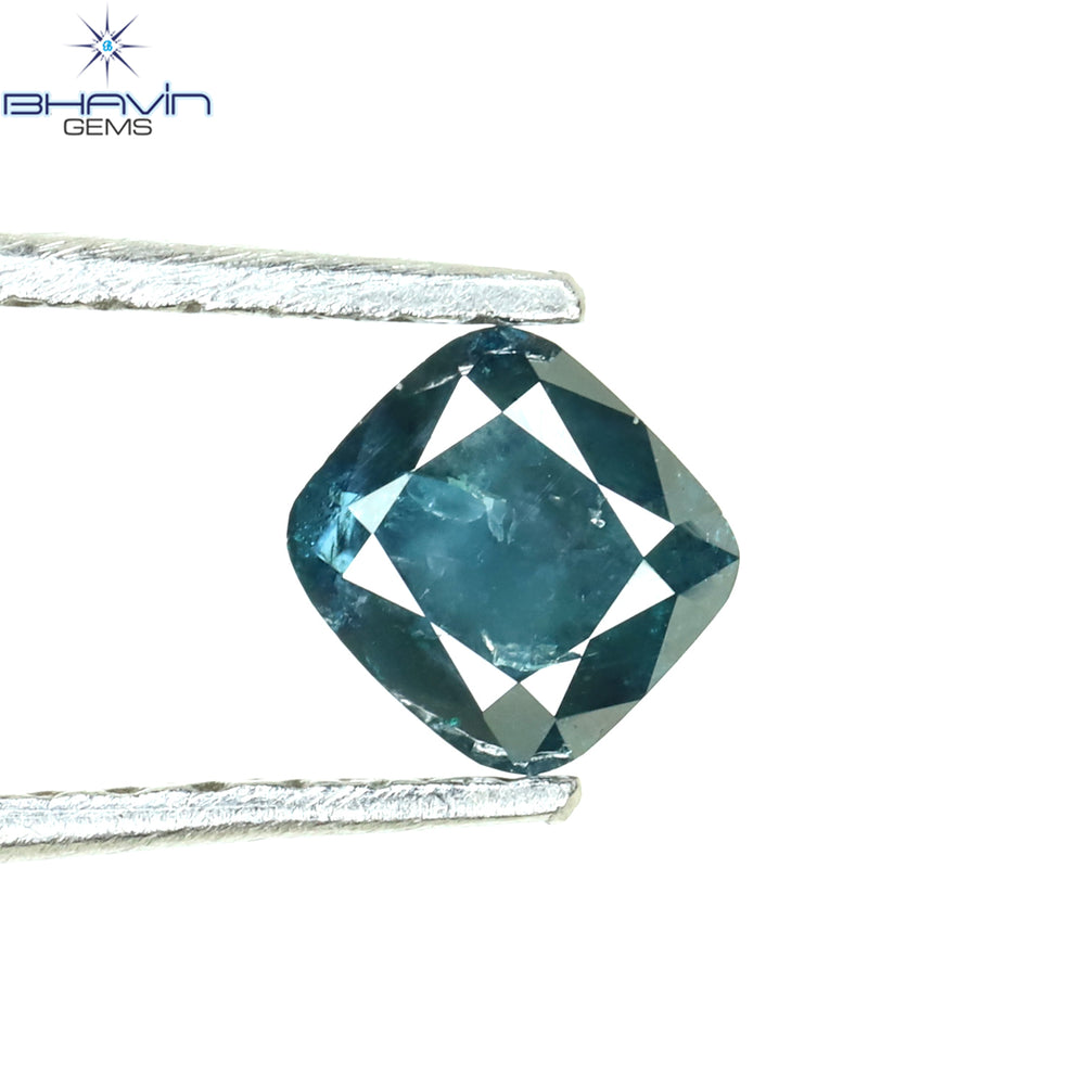 0.43 CT Cushion Diamond Natural Diamond Blue Diamond Clarity I3 (4.27 MM)