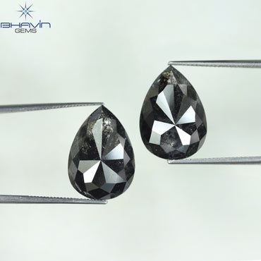 17.91 CT Pear Shape Natural Loose Diamond Salt And Pepper Color