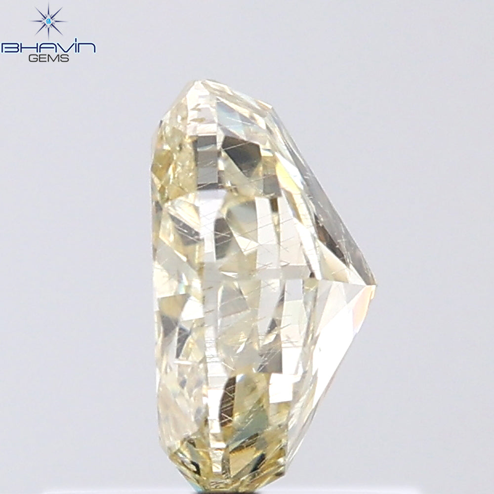 1.01 CT Oval Shape Natural Diamond Yellow Color SI2 Clarity (6.69 MM)