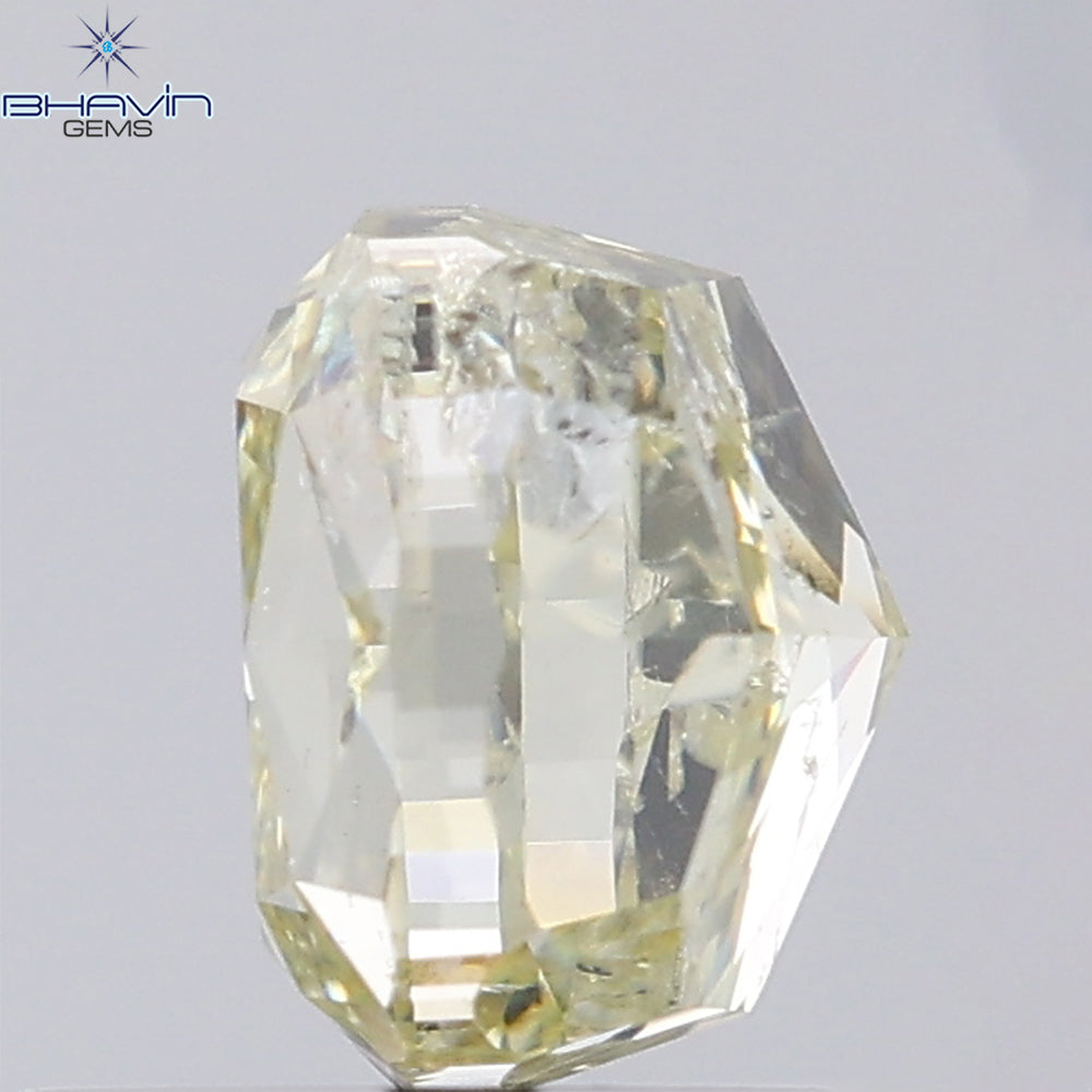 1.81 CT Cushion Shape Natural Diamond Yellow Color I2 Clarity (6.30 MM)