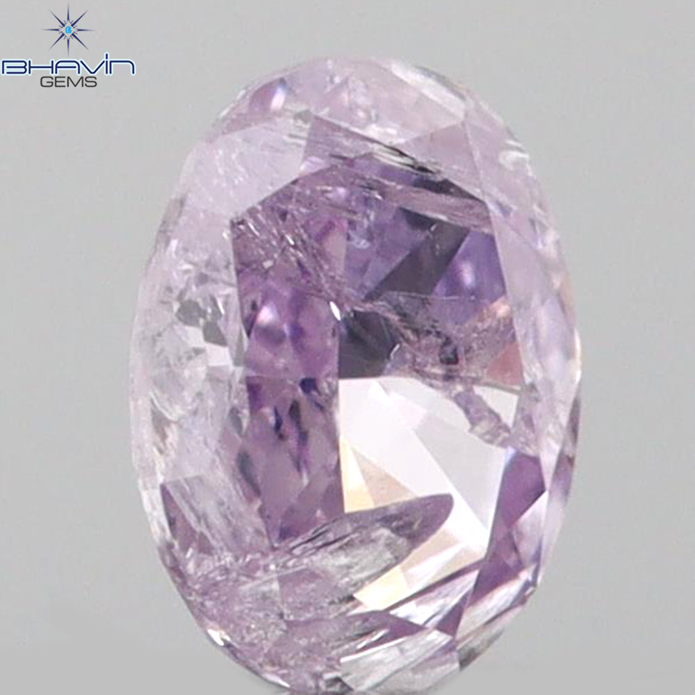 0.09 CT Oval Shape Natural Diamond Pink Color I2 Clarity (3.15 MM)