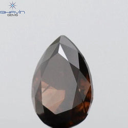 0.18 CT Pear Shape Natural Diamond Red Color SI2 Clarity (4.03 MM)