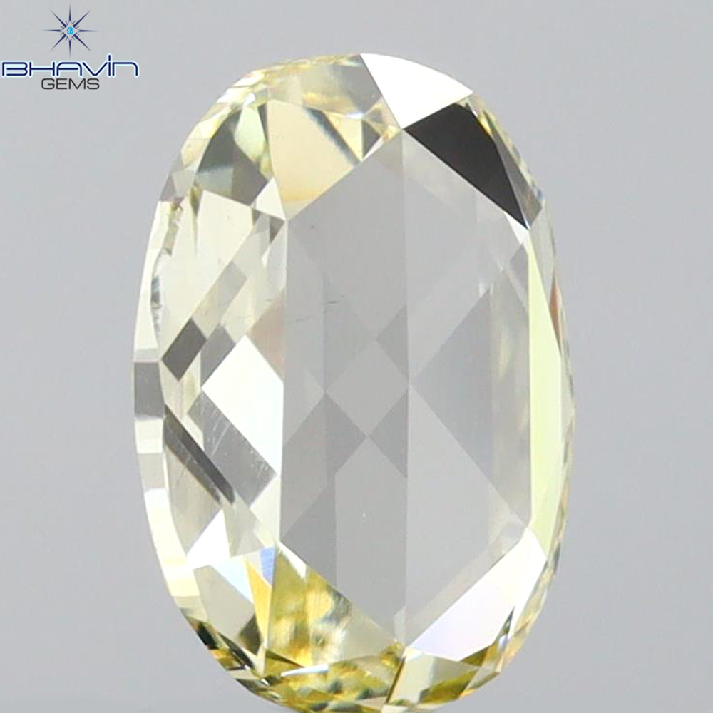 0.87 CT Oval Shape Natural Diamond Yellow Color VS2 Clarity (7.48 MM)