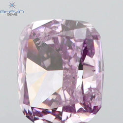 0.15 CT Cushion Shape Natural Diamond Pink Color VS2 Clarity (3.16 MM)