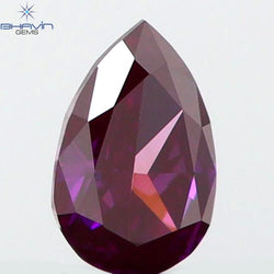 0.09 CT Pear Shape Natural Diamond Pink Color VS1 Clarity (3.36 MM)