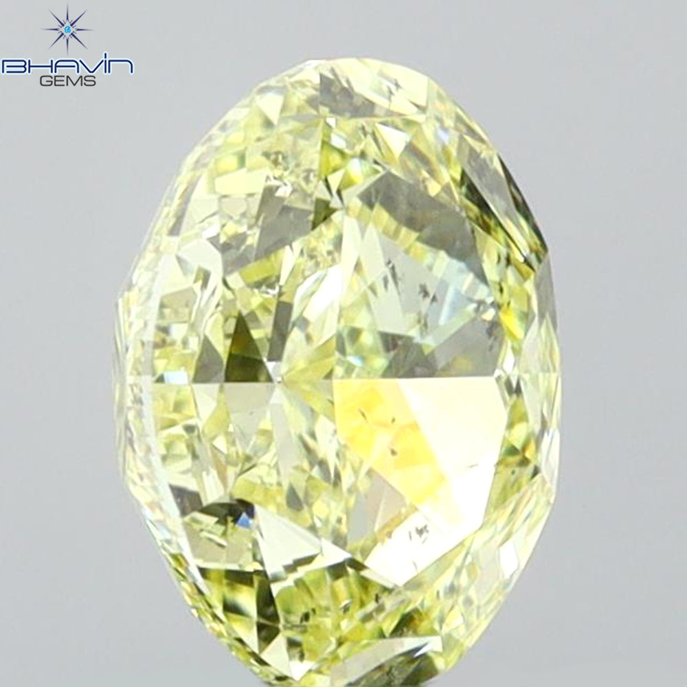 GIA Certified 1.30 CT Oval Shape Natural Diamond Yellow Color SI1 Clarity (7.51 MM)