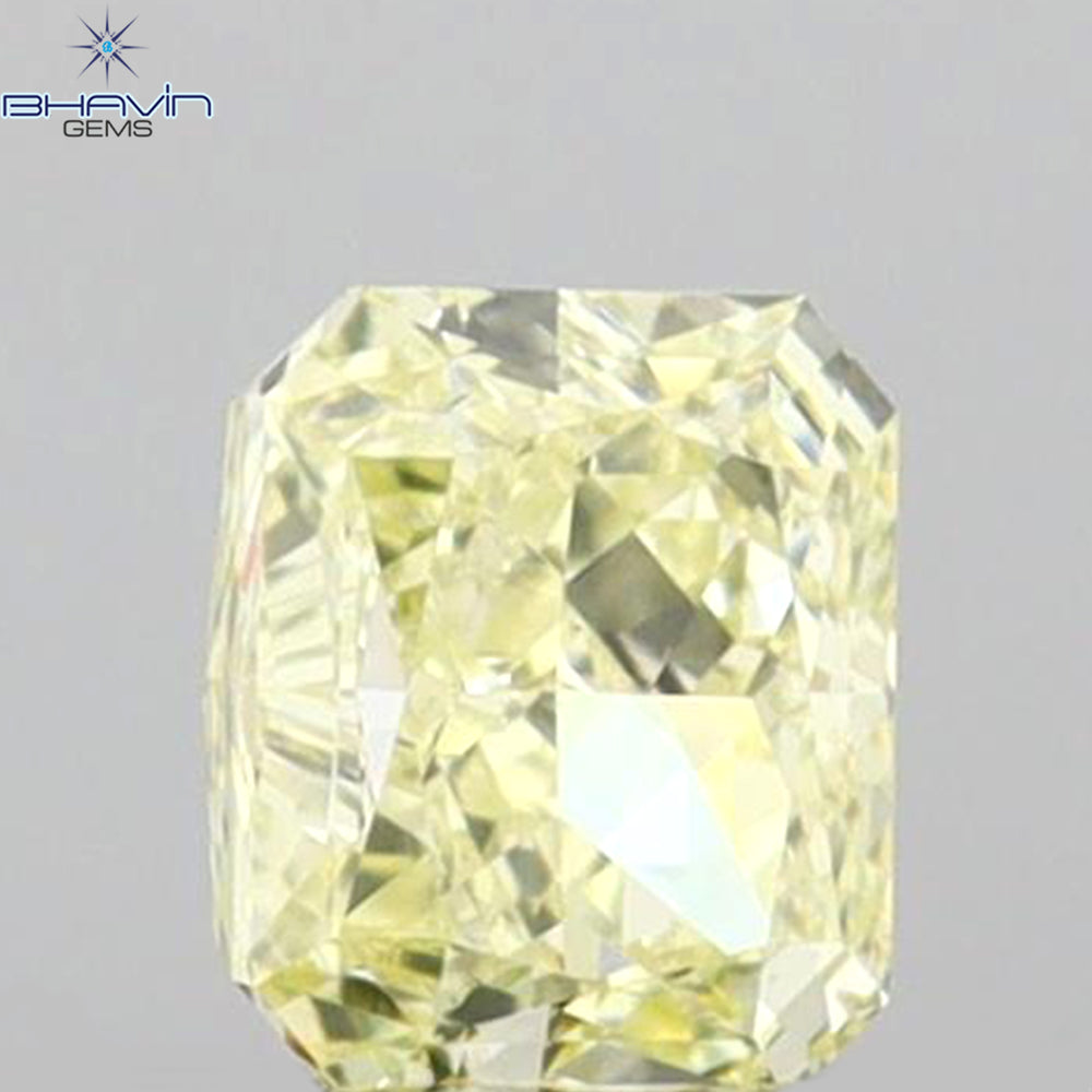 0.30 CT Radiant Shape Natural Diamond Yellow Color VS2 Clarity (3.91 MM)