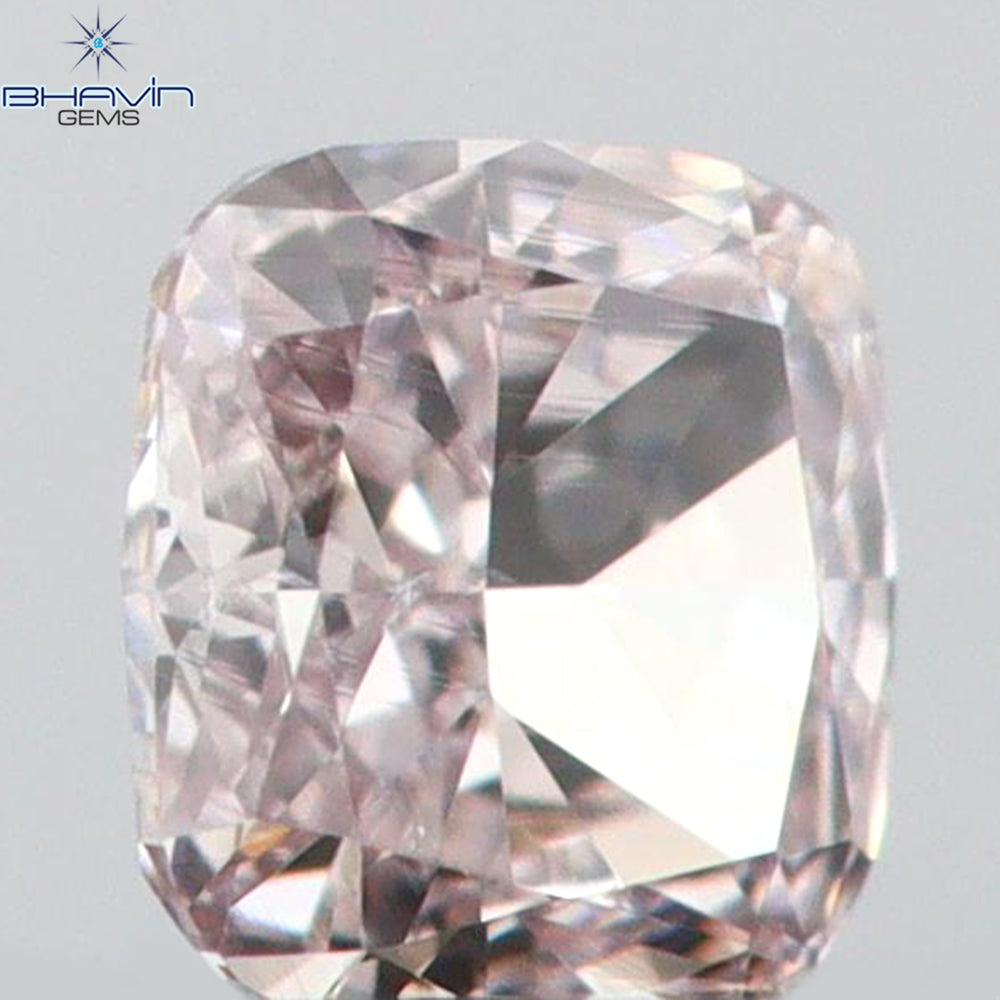 0.09 CT Cushion Shape Natural Diamond Pink Color VS2 Clarity (2.44 MM)