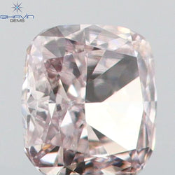 0.09 CT Cushion Shape Natural Diamond Pink Color VS2 Clarity (2.44 MM)