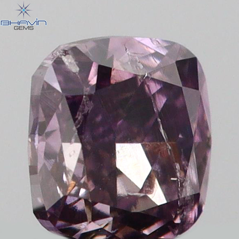 0.13 CT Cushion Shape Natural Diamond Pink Color SI2 Clarity (2.88 MM)