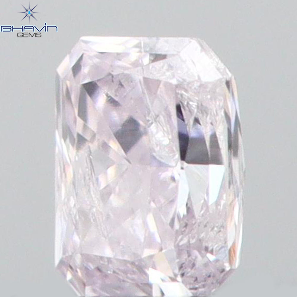 0.07 CT Radiant Shape Natural Diamond Pink Color SI1 Clarity (2.88 MM)