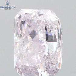 0.07 CT Radiant Shape Natural Diamond Pink Color SI1 Clarity (2.88 MM)