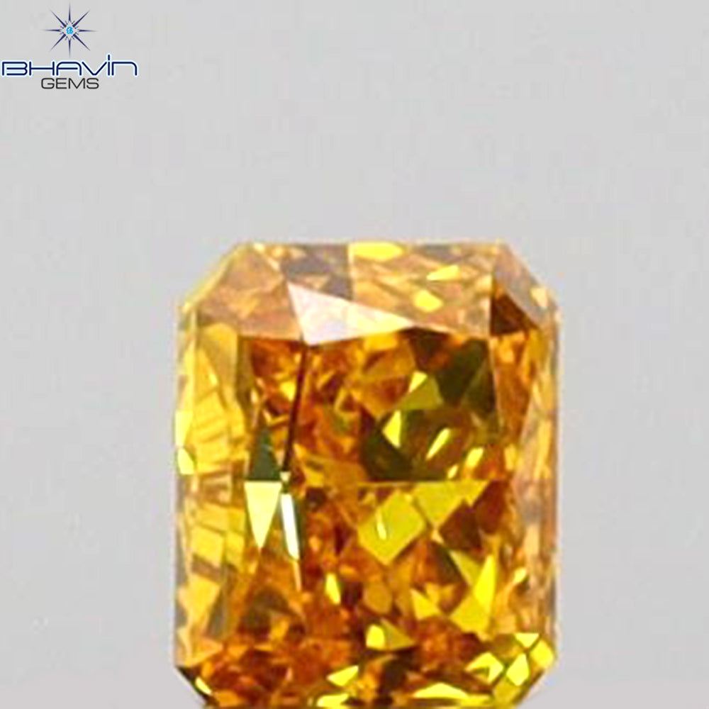 0.07 CT Radiant Shape Natural Diamond Yellow Color SI2 Clarity (2.50 MM)