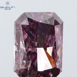 0.09 CT Radiant Shape Natural Diamond Pink Color SI2 Clarity (2.86 MM)