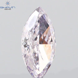 0.08 CT Marquise Shape Natural Loose Diamond Pink Color I1 Clarity (4.46 MM)