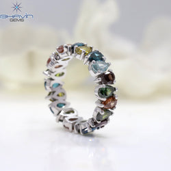 Pear Diamond Natural Diamond Ring Mix Color Gold Ring Engagement Ring