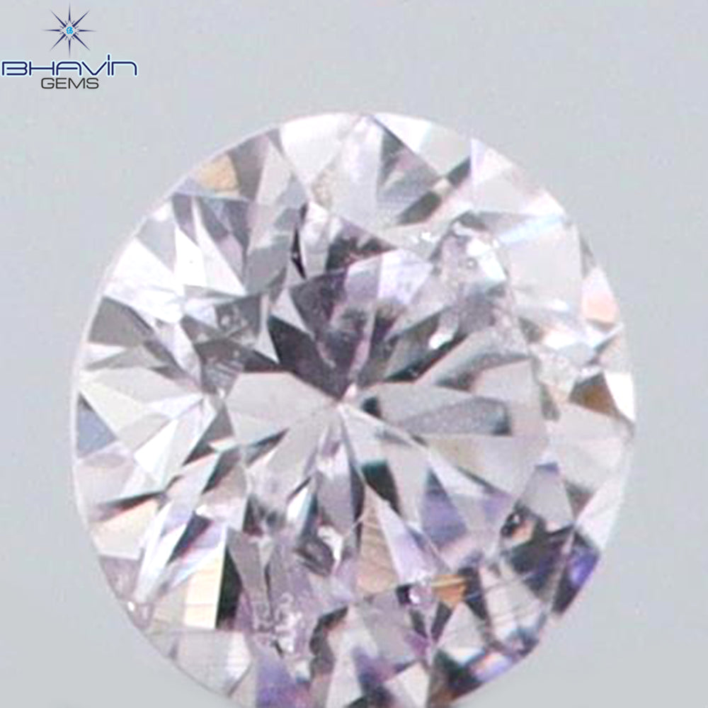 0.02 CT Round Shape Natural Diamond Pink (Argyle) Color SI2 Clarity (1.57 MM)