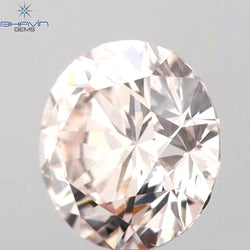 0.26 CT Round Shape Natural Diamond Pink Color VS1 Clarity (4.10 MM)