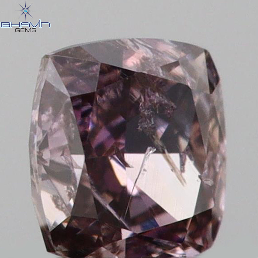 0.11 CT Cushion Shape Natural Diamond Pink Color I2 Clarity (2.85 MM)
