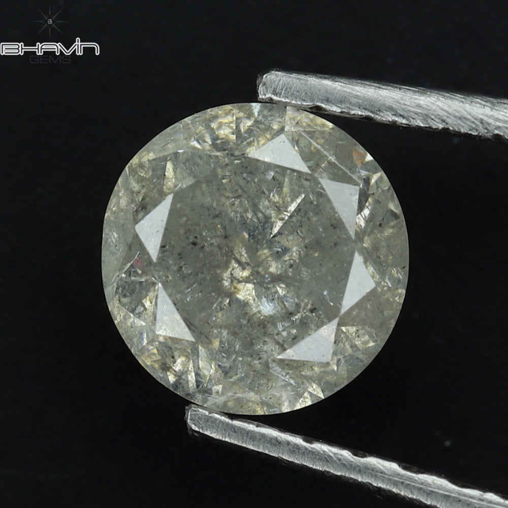 0.60 CT Round Shape Natural Loose Diamond White Color I3 Clarity (5.26 MM)