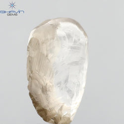 1.99 CT Rough Shape Natural Diamond Brown Color VS1 Clarity (11.58 MM)