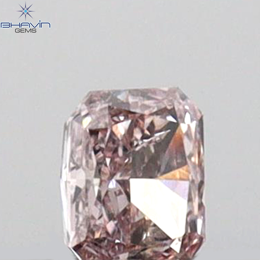 0.09 CT Radiant Shape Natural Diamond Pink Color SI2 Clarity (2.83 MM)