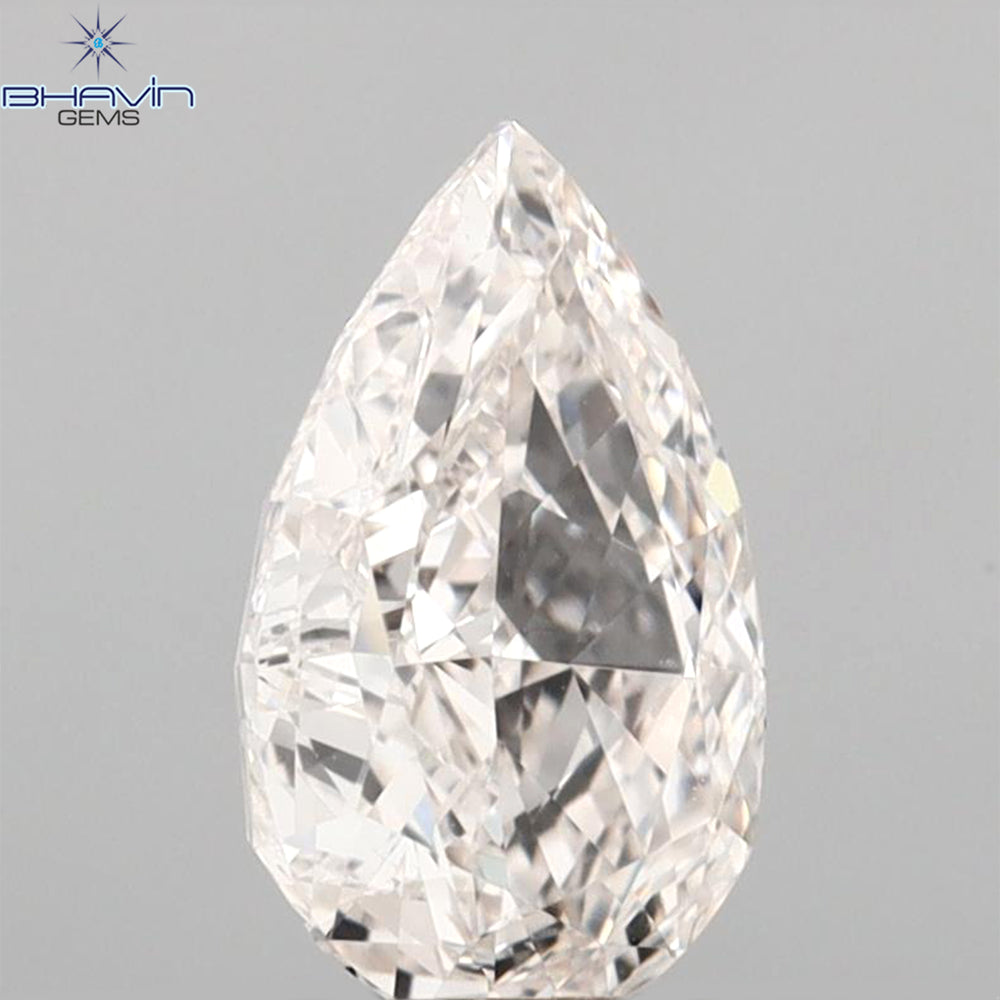 GIA Certified 1.14 CT Pear Natural Diamond Brown Color VS1 Clarity (8.62 MM)