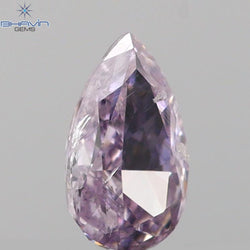 0.14 CT Pear Shape Natural Diamond Pink Color SI1 Clarity (4.42 MM)