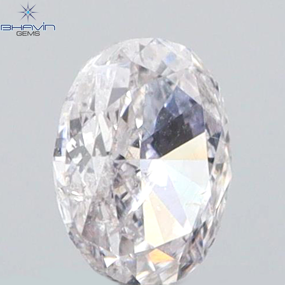 0.12 CT Oval Shape Natural Diamond Pink Color SI1 Clarity (3.50 MM)
