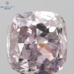 0.14 CT Cushion Shape Natural Diamond Pink Color SI2 Clarity (2.83 MM)