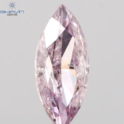0.13 CT Marquise Shape Natural Loose Diamond Pink Color SI2 Clarity (5.12 MM)