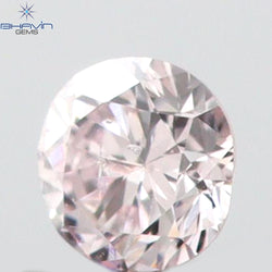 0.05 CT Round Shape Natural Diamond Pink (Argyle) Color SI2 Clarity (2.40 MM)