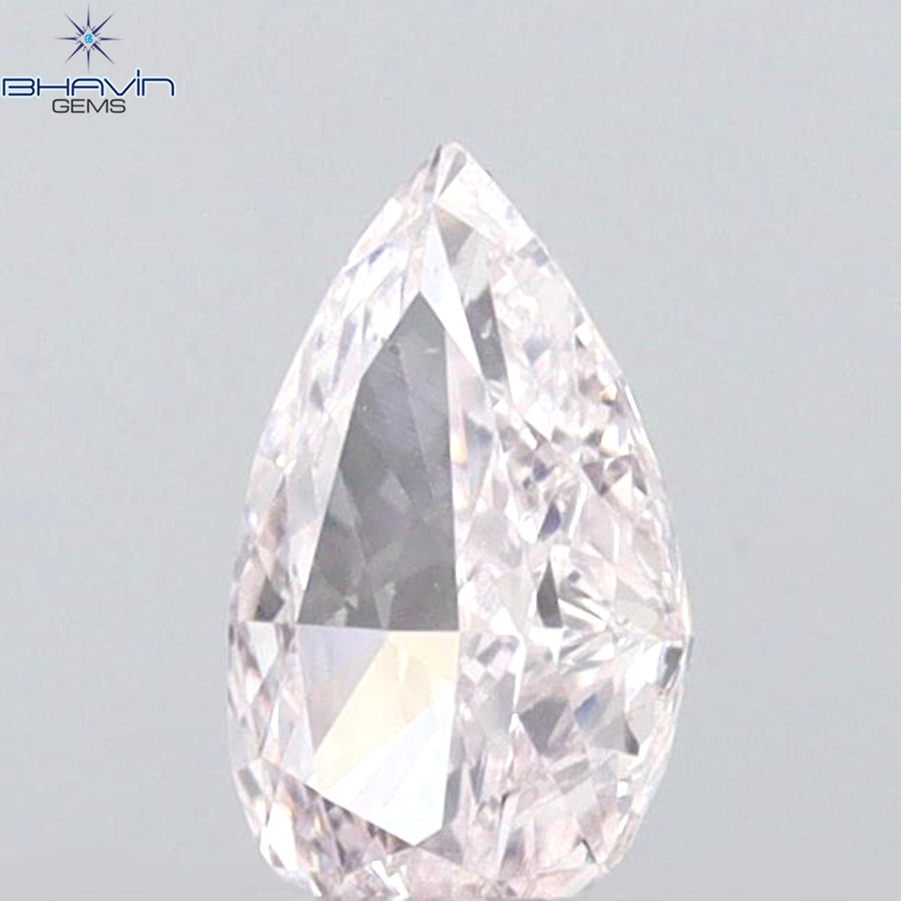 GIA Certified 0.30 CT Pear Diamond Pink Color Natural Loose Diamond (5.96 MM)